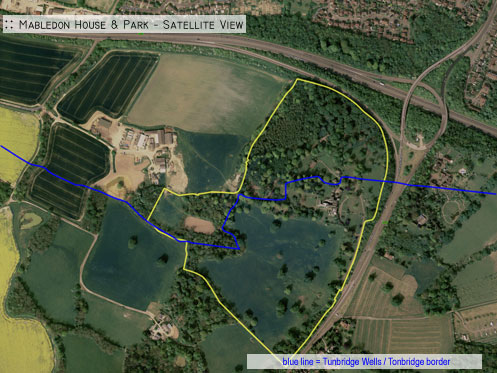 :: Mabledon: Satellite View and Property Outline 2008